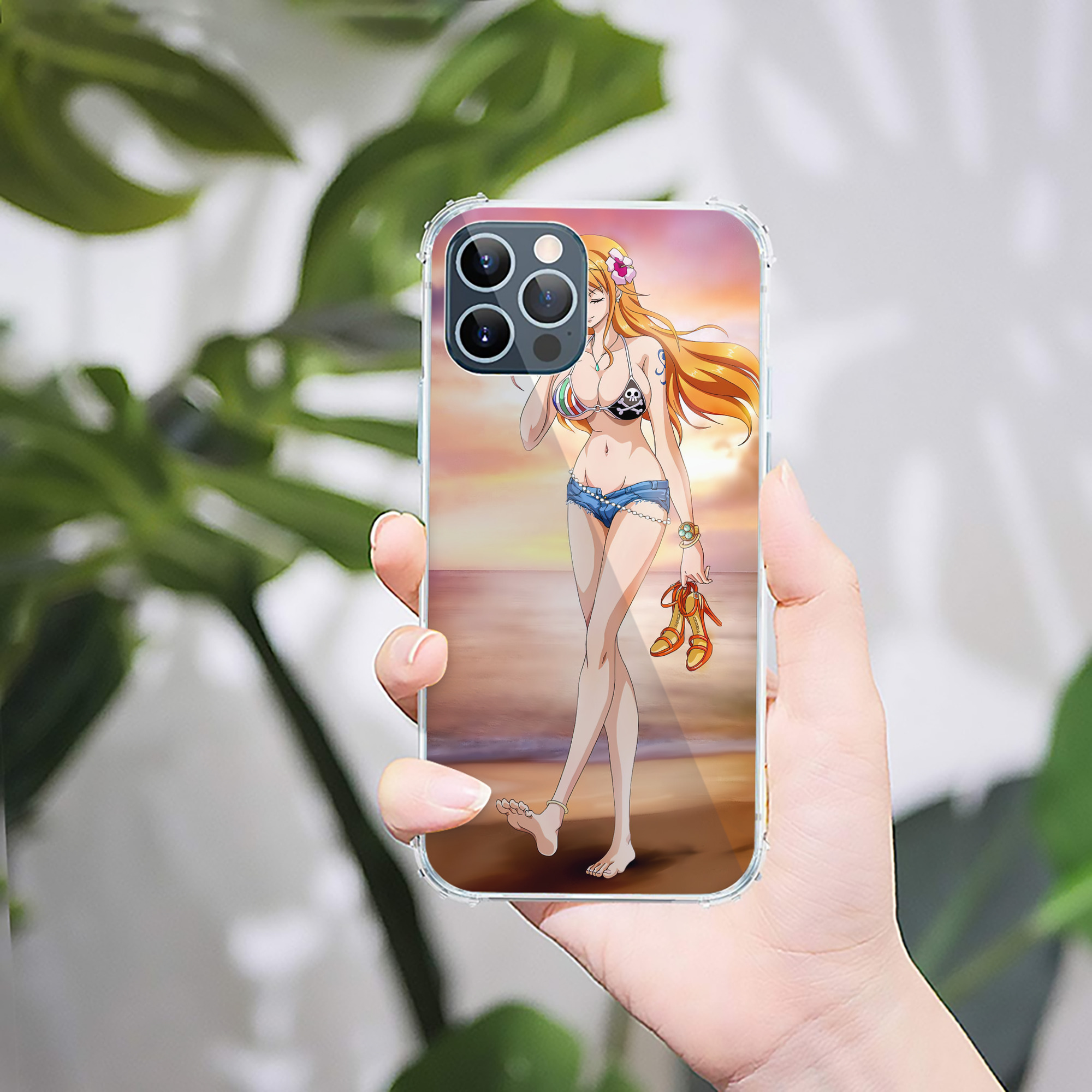 （画像用） ワンピース ONE PIECE 【iPhone 12シリーズ対応】透明スマホケース（クリアソフトケース）